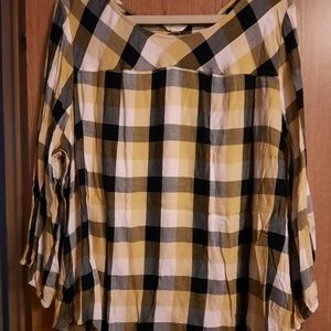 Plus size women's peasant blouse.